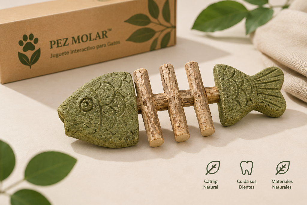 Pez Molar – Juguete Interactivo para Gatos