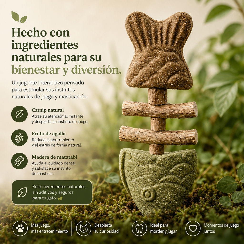 Pez Molar – Juguete Interactivo para Gatos