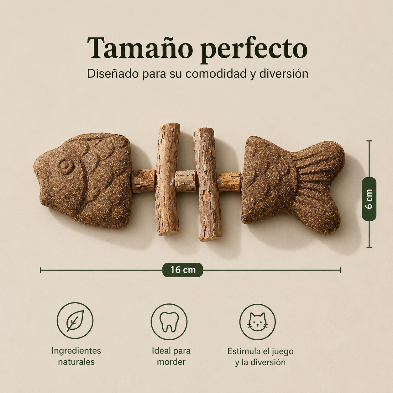 Pez Molar – Juguete Interactivo para Gatos